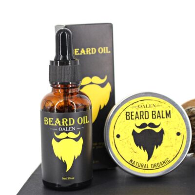 Originator Beard Oil Kit with Beard Brush Comb Beard Oil and Cream Scissors - Image 2