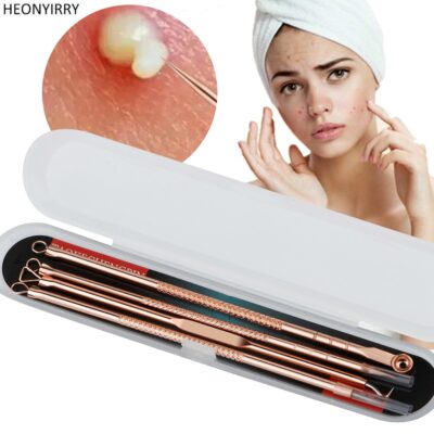 Rose Gold 4pcs/set Blackhead, Pimple, Spot Remover Kit - Image 6