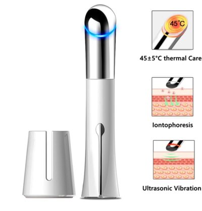 Heated Sonic Face Eye Massager, Anti Wrinkle, Dark Circles