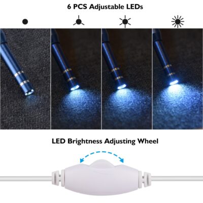 6 LED Ear Endoscope 3-in-1 USB Inspection Camera Ear Wax Remove+ Replace Tips - Image 6