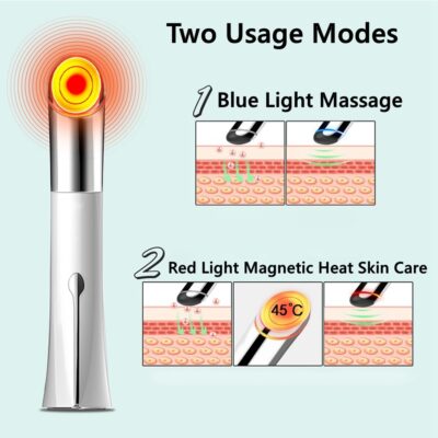 Heated Sonic Face Eye Massager, Anti Wrinkle, Dark Circles - Image 3
