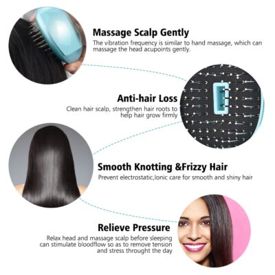 Portable Electric Ionic Hairbrush